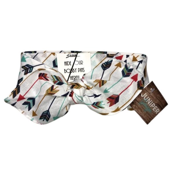 Bohemian Chic Colorful Arrow Bandana Tie Headband - Picture 13 of 13